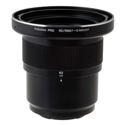 Mamiya RB67/RZ67 SLR Lens to Sony Alpha E-Mount Camera Body Adapter