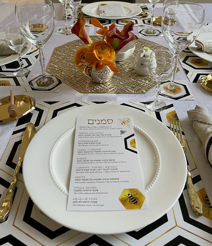 GOLD BEES PAPER PLACEMAT