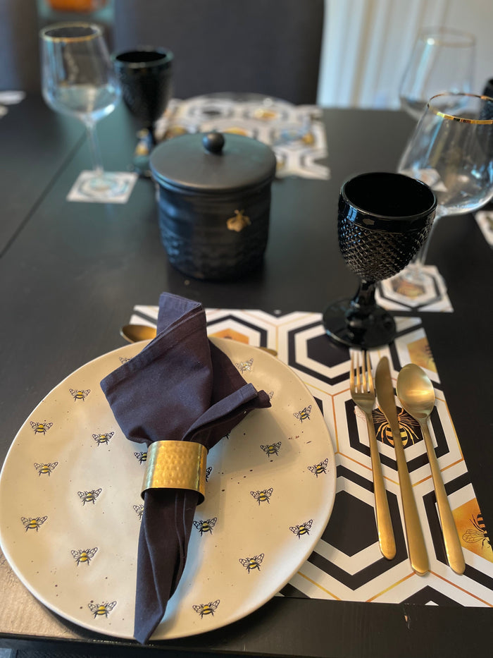 GOLD BEES PAPER PLACEMAT