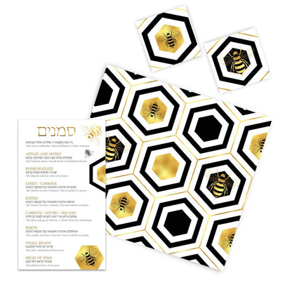 GOLD BEES PAPER PLACEMAT