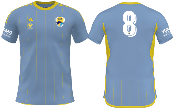 GOLD COAST UNITED Men's Competition 25 Away Jersey (JD7371-477-2394-GU1) GOLD COAST UNITED Adidas Club Zone