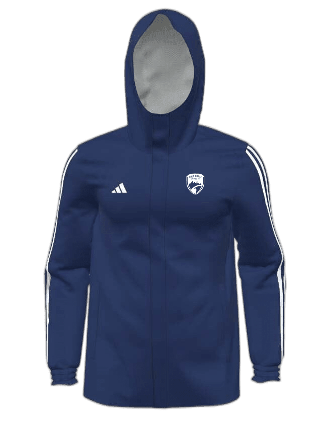 GOLD COAST UNITED Mi Adidas 23 All Weather Jacket Mens (HT6466-NAVY) GOLD COAST UNITED Adidas Club Zone