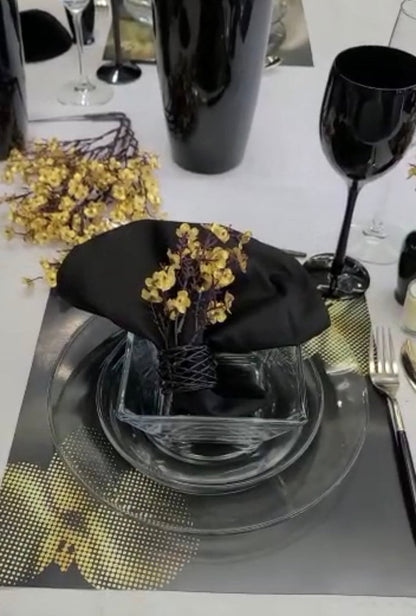GOLD ORCHID PAPER PLACEMAT