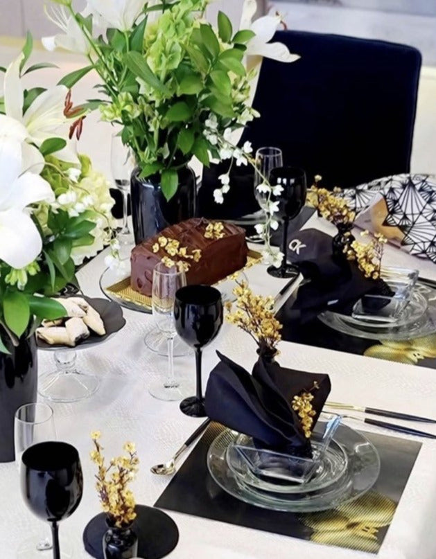 GOLD ORCHID PAPER PLACEMAT