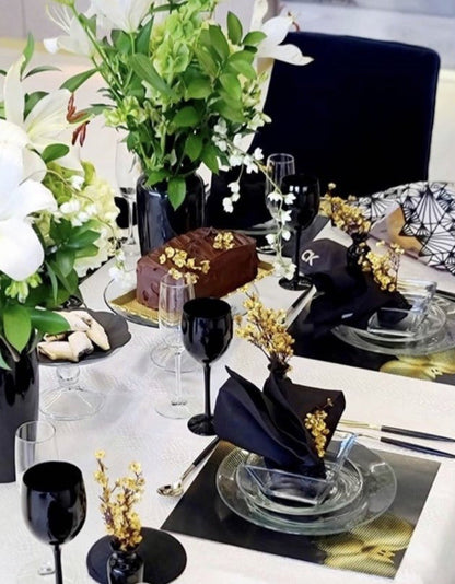 GOLD ORCHID PAPER PLACEMAT