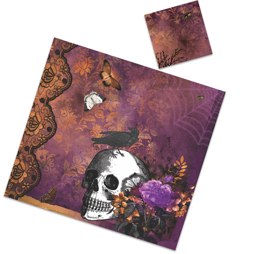 HALLOWEEN SKULL PLACEMAT