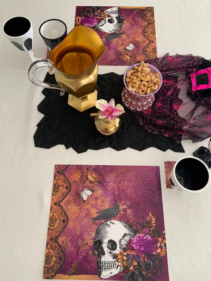 HALLOWEEN SKULL PLACEMAT