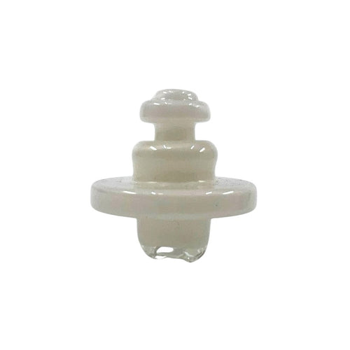 White Hoyer Glass Spinner Cap – handcrafted and durable