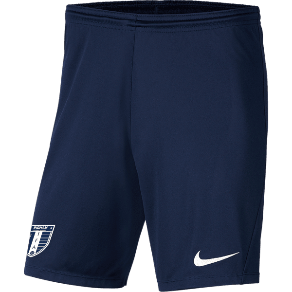 INGHAM FOOTBALL ACADEMY Men's Park 3 Shorts (BV6855-410) INGHAM FOOTBALL ACADEMY Nike Club Zone