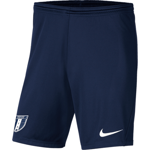 INGHAM FOOTBALL ACADEMY Men's Park 3 Shorts (BV6855-410) INGHAM FOOTBALL ACADEMY Nike Club Zone