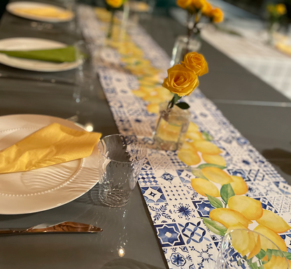 ITALIAN TILES WITH LEMONS PAPER PLACEMAT