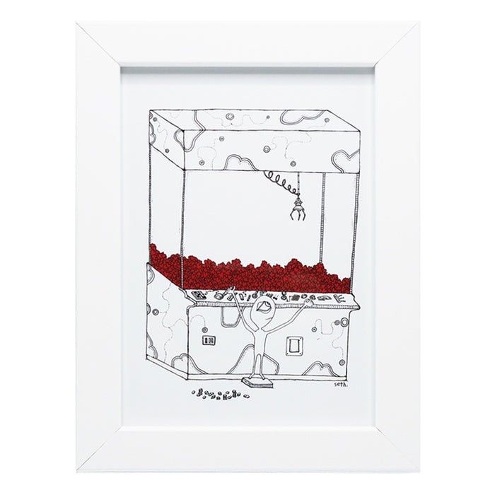Jasper & That Old Arcade (Framed Print)