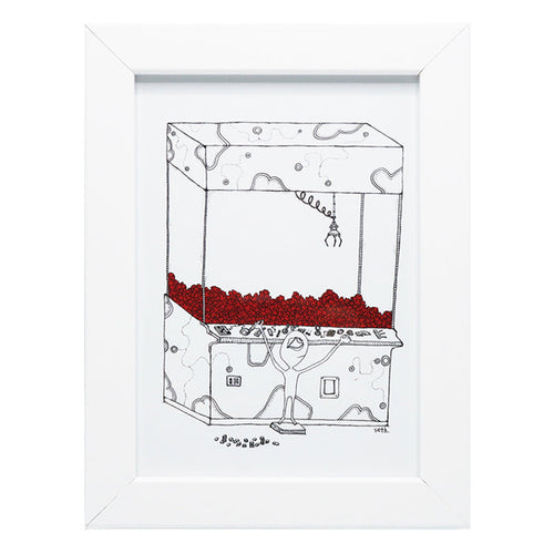 Jasper & That Old Arcade (Framed Print)