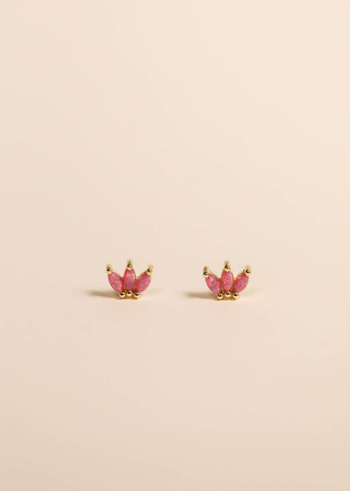 JaxKelly - Opal Crown Stud - Pink