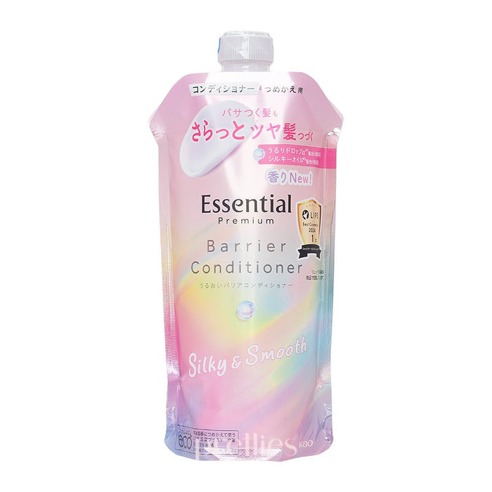 KAO Essential Premium Barrier Conditioner - Silky & Smooth (Refill) 340ml (Pink) (457288) - Pretties.com.hk