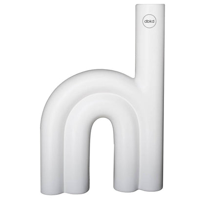 Large Rope Ceramic Vase - White