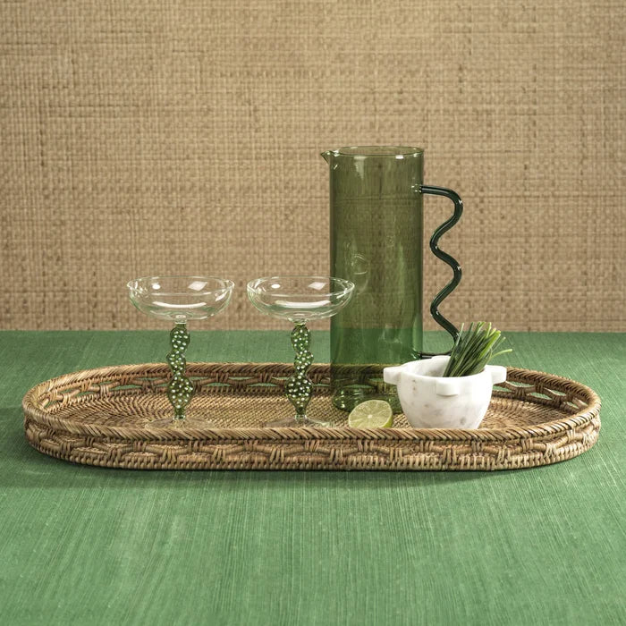 Large Squiggle Pitcher - Green