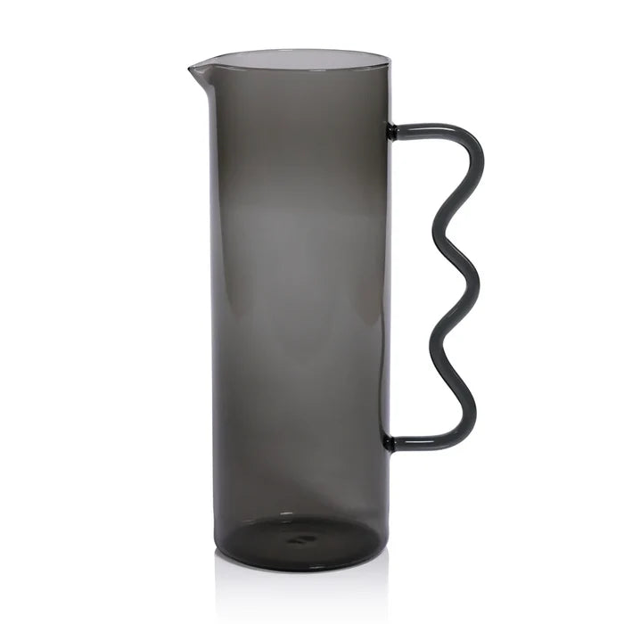 Large Squiggle Pitcher - Smoke