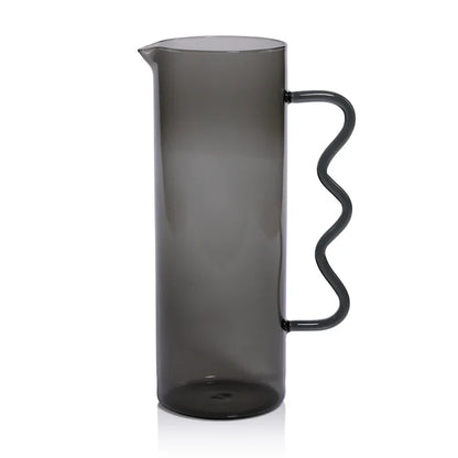 Large Squiggle Pitcher - Smoke