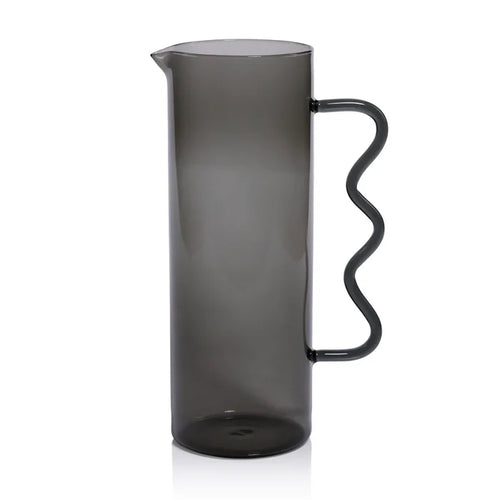Large Squiggle Pitcher - Smoke