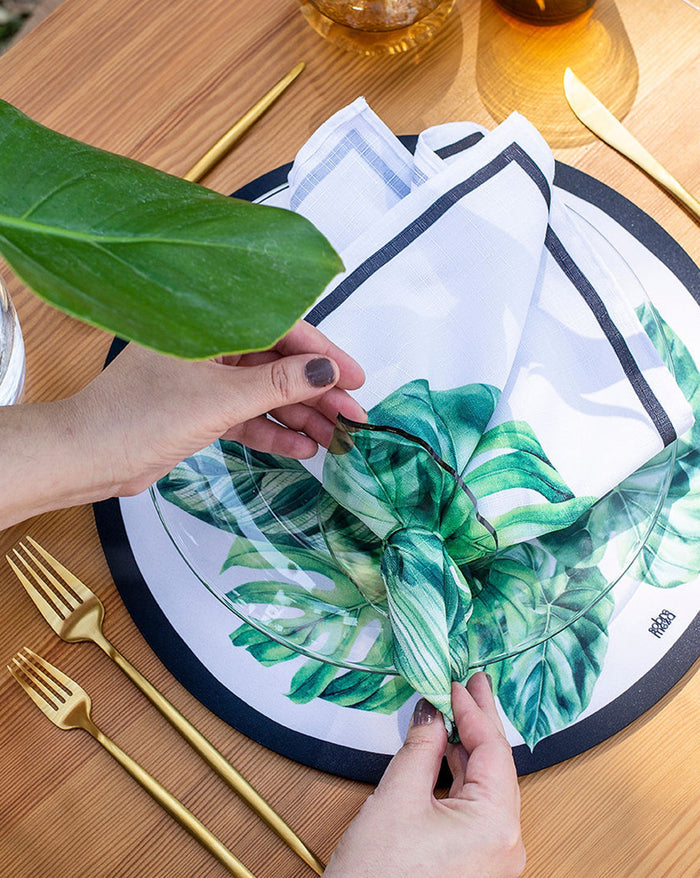 Leaf Acrylic Napkin Rings (set of 6)