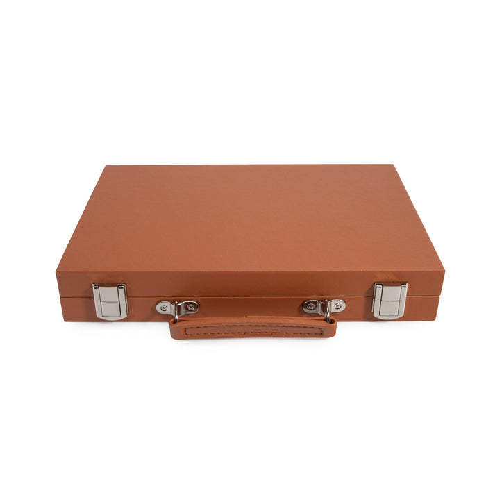 Leatherette Travel Backgammon Set - Game