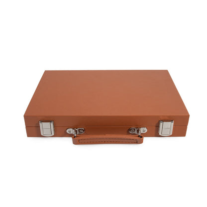 Leatherette Travel Backgammon Set - Game