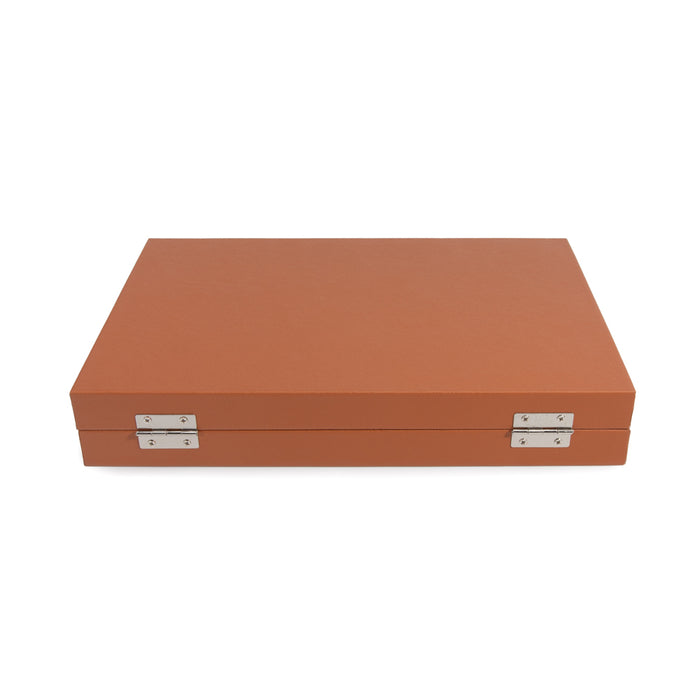Leatherette Travel Backgammon Set - Game