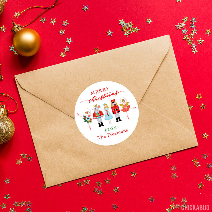 Nutcracker Ballet Christmas Gift Labels