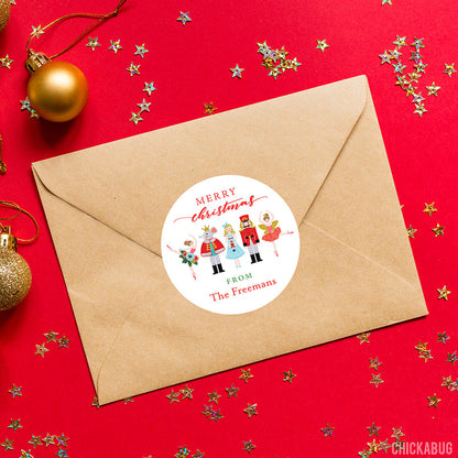 Nutcracker Ballet Christmas Gift Labels