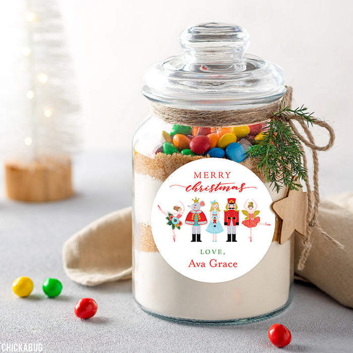 Nutcracker Ballet Christmas Gift Labels