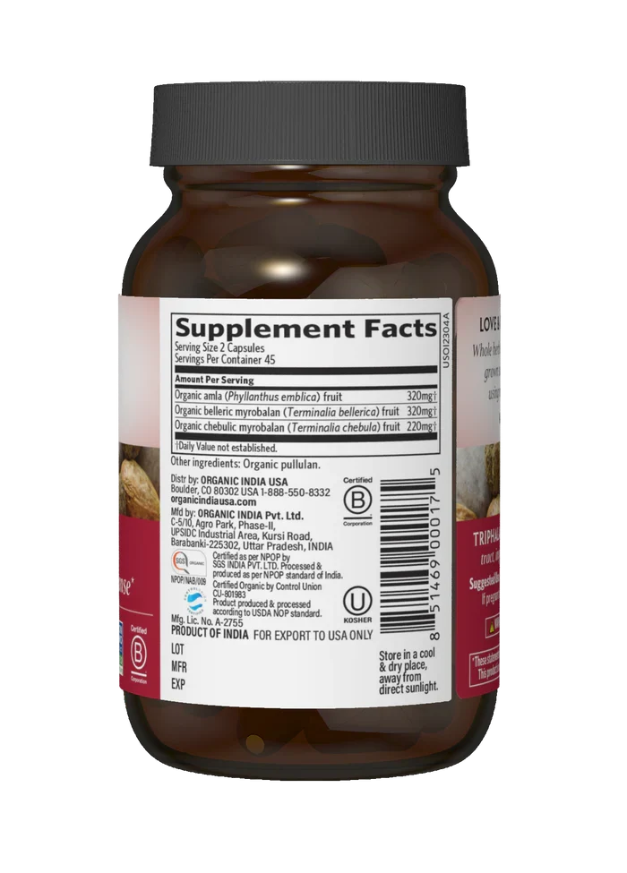 Organic India Triphala Capsules 2