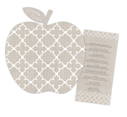 Ornamental Apple table accent with Simnim cards