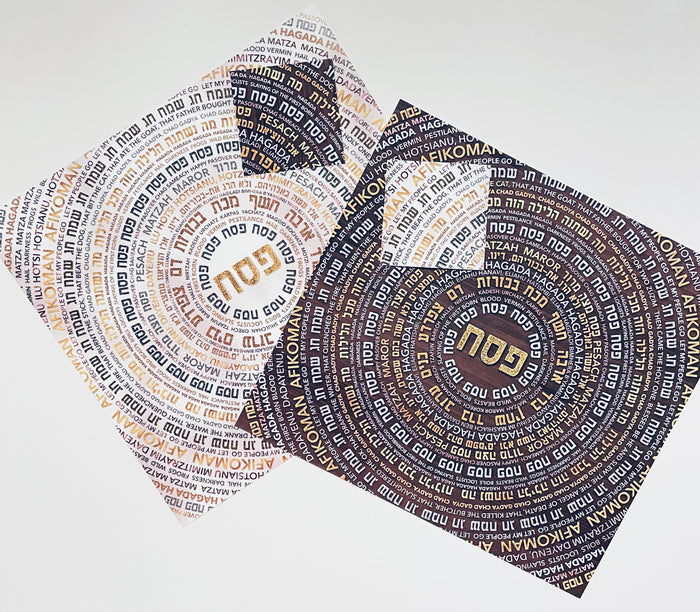PASSOVER WOOD BACKGROUND PAPER PLACEMAT