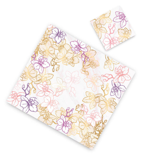 PASTEL COLORS ORCHID PAPER PLACEMAT