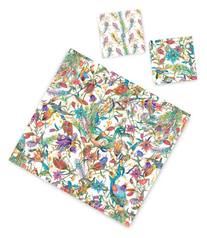 PEACOCK GARDEN PAPER PLACEMAT