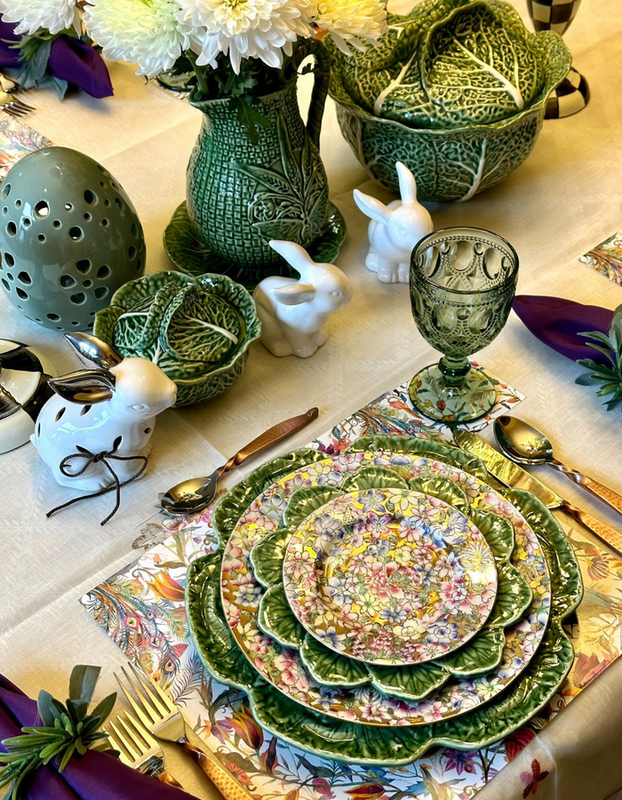 PEACOCK GARDEN PAPER PLACEMAT