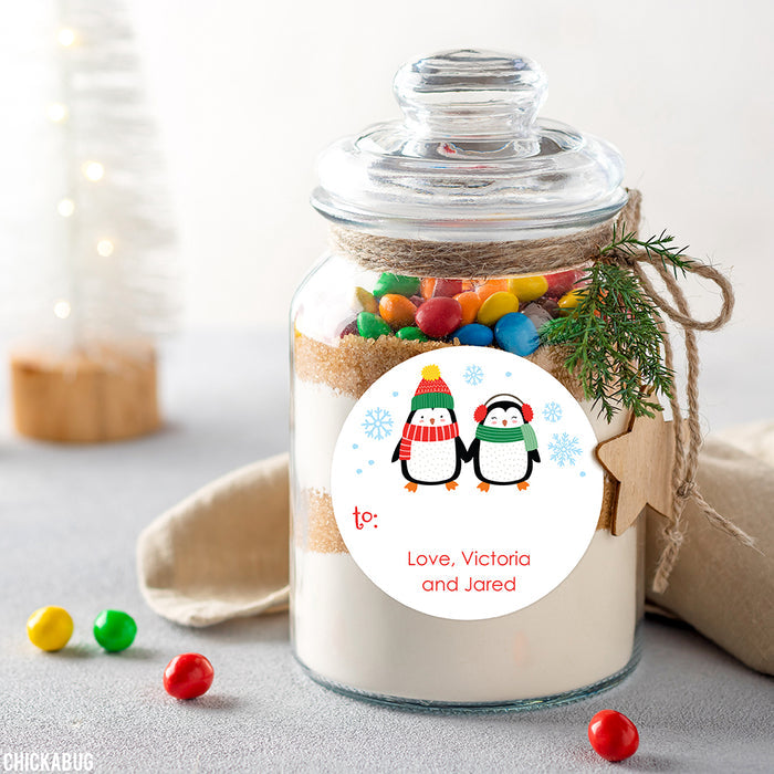 Penguin Holiday Gift Labels