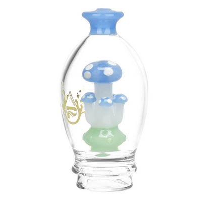 Pulsar Puffco Shroom Cluster Glass Attachment (Green) - High-Quality Glass Attachment with Spotted Mushroom Design for Puffco Peak Vaporizers