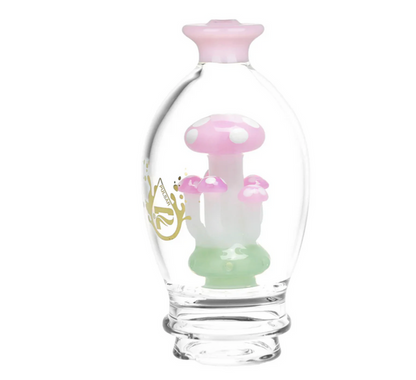 Pulsar Puffco Shroom Cluster Glass Attachment (Purple) - Premium Glass Water Filtration Rig for Puffco Peak Series, Mushroom Cluster Design