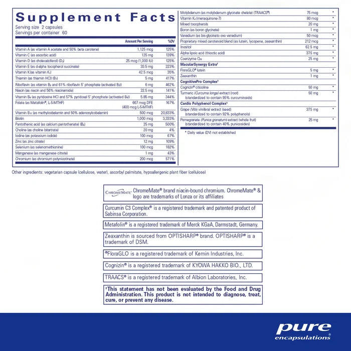 Pure Encapsulations Longevity Nutrients Capsules