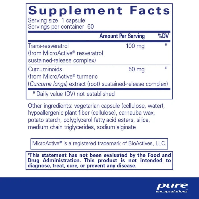 Pure encapsulations ResCu-SR Capsules