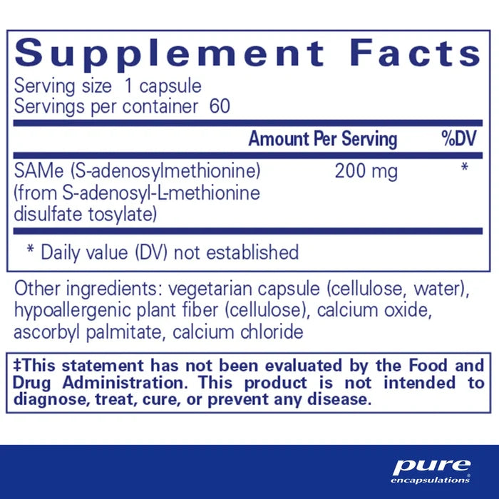 Pure Encapsulations SAMe Capsules