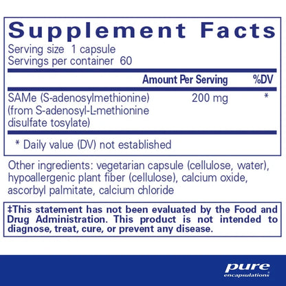 Pure Encapsulations SAMe Capsules