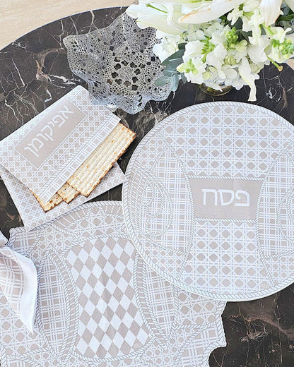 Rattan Matzah Cover & Afikoman Bag