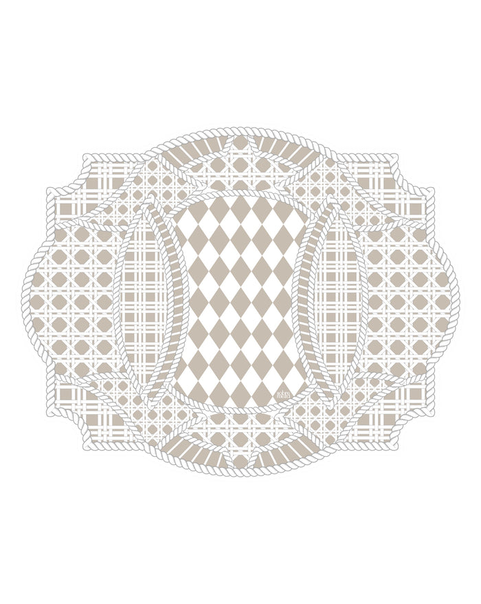 Rattan Spill-Proof Placemats Set