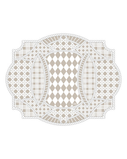 Rattan Spill-Proof Placemats Set