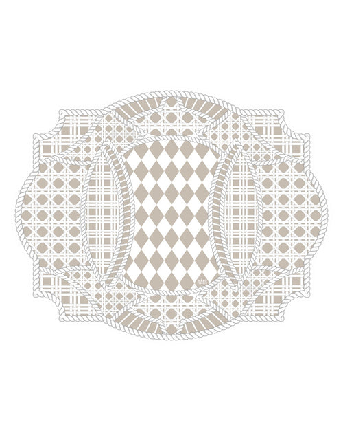 Rattan Spill-Proof Placemats Set