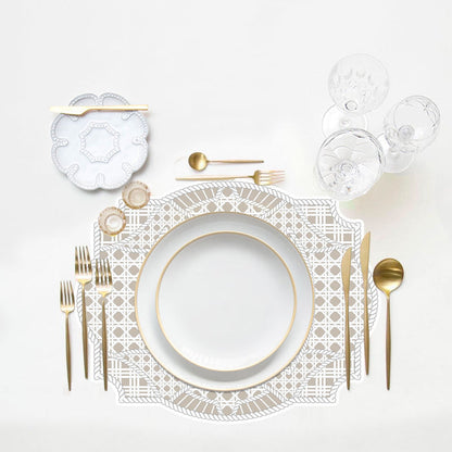 Rattan Spill-Proof Placemats Set