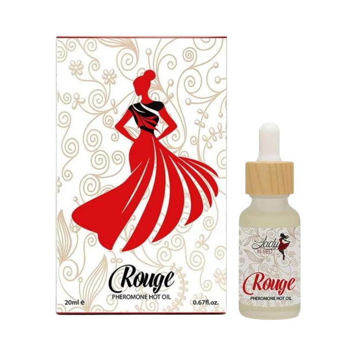 Body Oil-Lady In Red-Rouge Pheromone Hot Oil-F-20ML